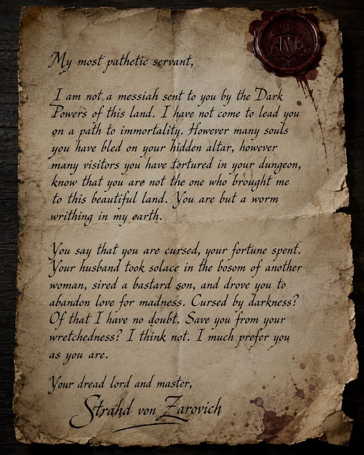 Strahd's Letter to the Dursts